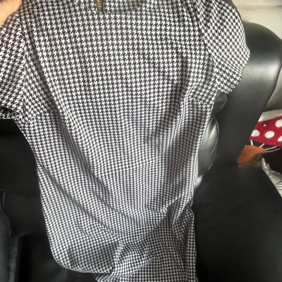 Calvin Klein Black and White Houndstooth Dress - Picture 4 of 4